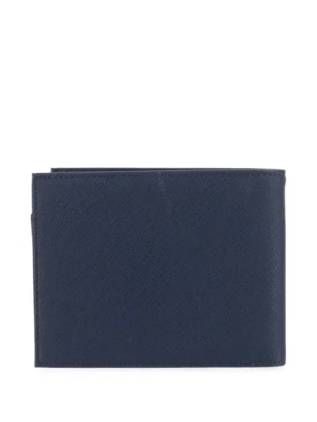 Novčanik Emporio Armani s autogramom plava