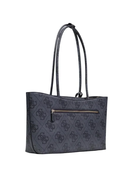 Geantă de mână Guess cu autograf gri