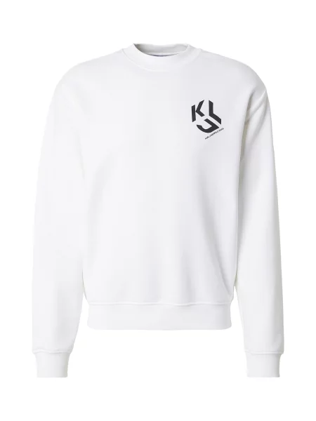Hanorac Karl Lagerfeld Jeans de lână alb