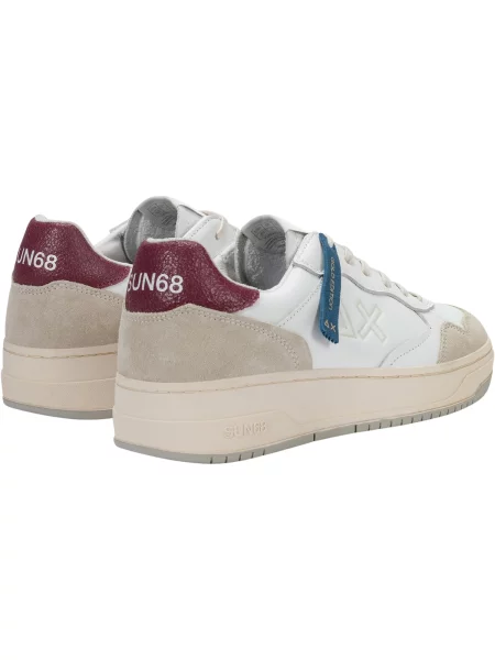 Pantofi Sun68 alb
