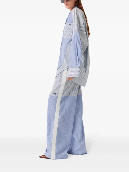 Cămașă Stella Mccartney cu dungi albastru