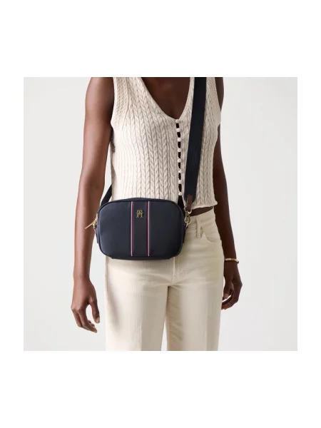 TOMMY HILFIGER Válltáska tengerészkék / piros / fehér kék