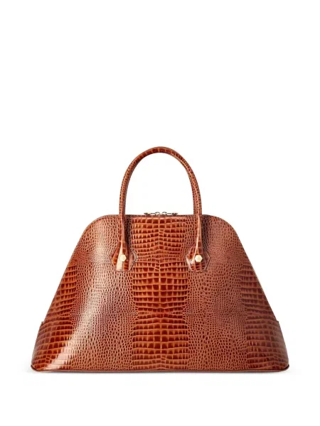 Geanta de piele Philipp Plein din piele maro