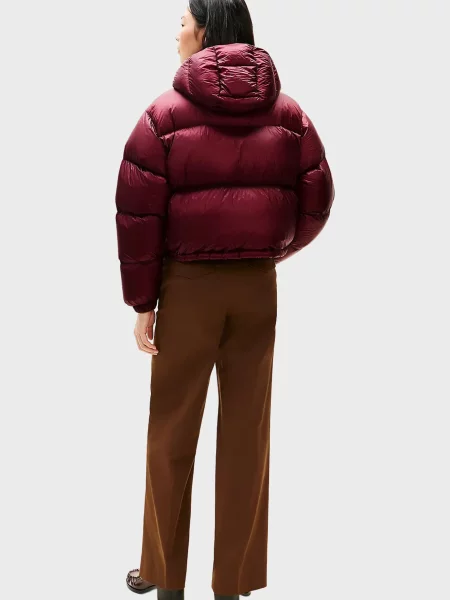 Пуховик Tommy Hilfiger бордовый
