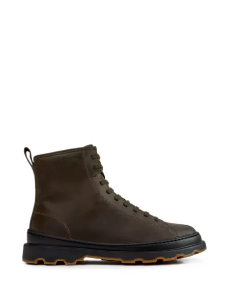 Cizme scurte Camper din piele verde