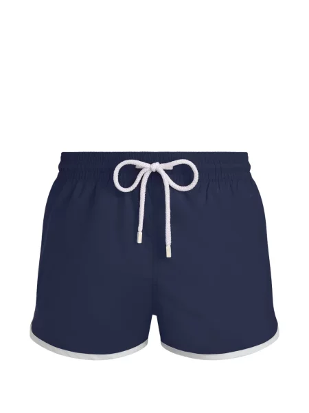 Șnur de strângere slip de baie Vilebrequin cu broderie albastru