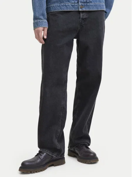 Jack & Jones Jeans hlače Alex Baggy Fit črna