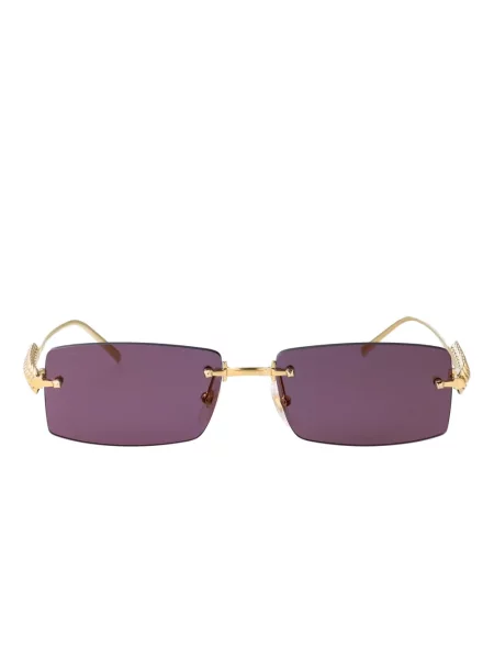 Ochelari de soare Cartier Eyewear cu tepi auriu
