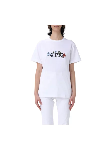 A.P.C. t-shirt t-shirt auguste GOTS damski biały