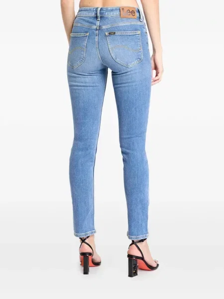 Слаб дънки skinny fit Lee синьо