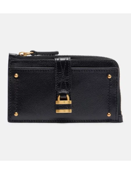 Portofel Chloé din piele negru
