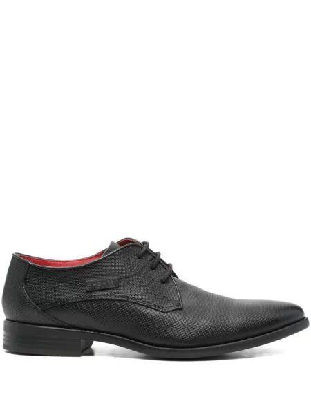 Pantofi derby Bugatti cu șireturi din dantelă negru