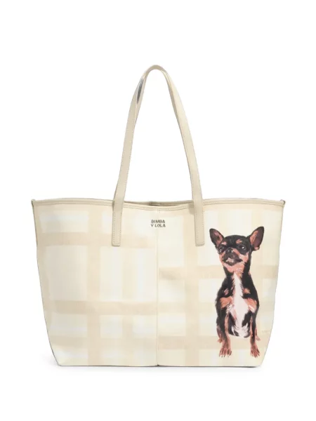 Geantă shopper Bimba Y Lola în carouri