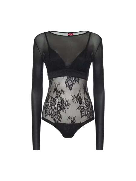 Dzianinowa koszulka Pinko czarna