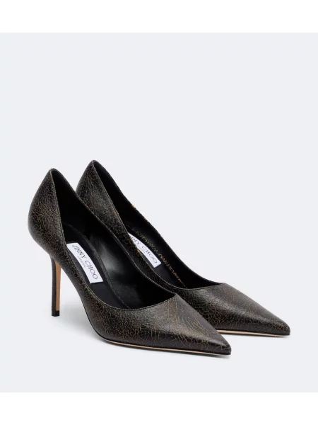 Pantofi cu toc Jimmy Choo din piele negru