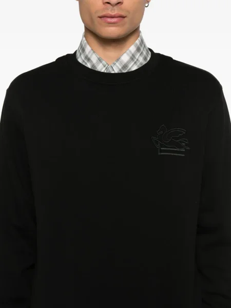 Hanorac crewneck Etro cu broderie negru