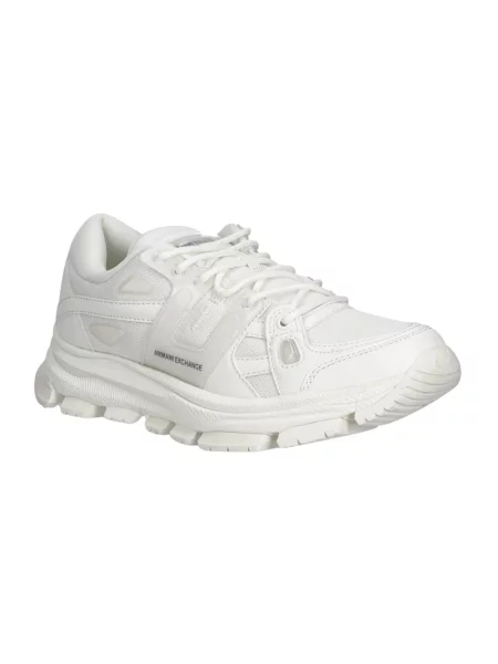 Sneakersy Armani Exchange skórzane białe
