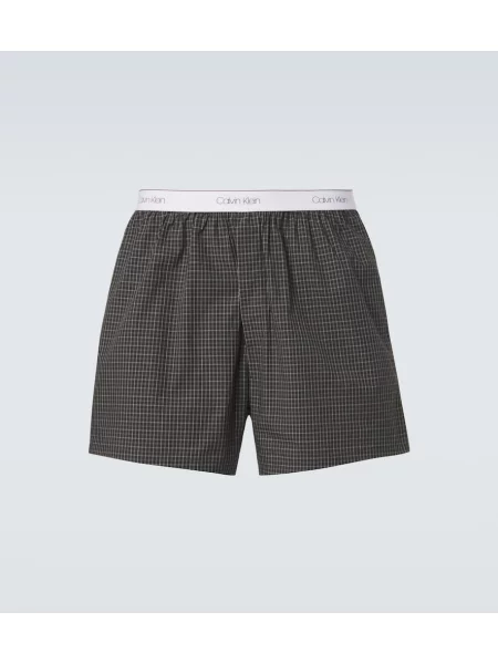 Boxeri Calvin Klein Collection în carouri negru