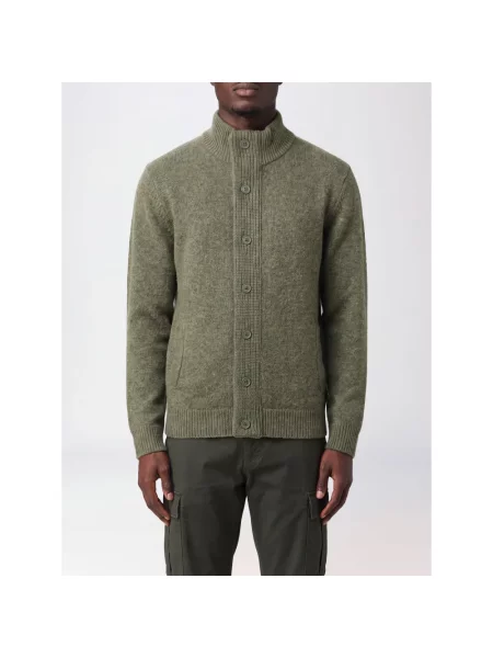 Sweter Barbour wełniany zielony
