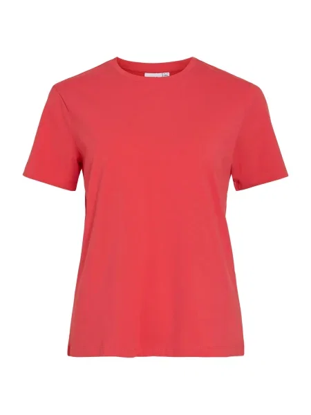 VILA Tricou VINora intens roșu