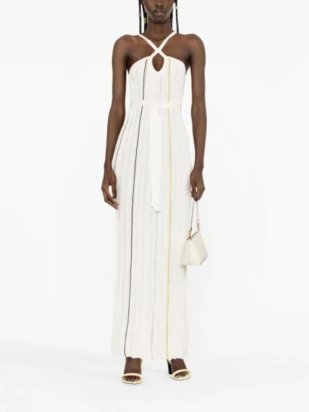 Plisuotas kostiumas suknele Sonia Rykiel balta
