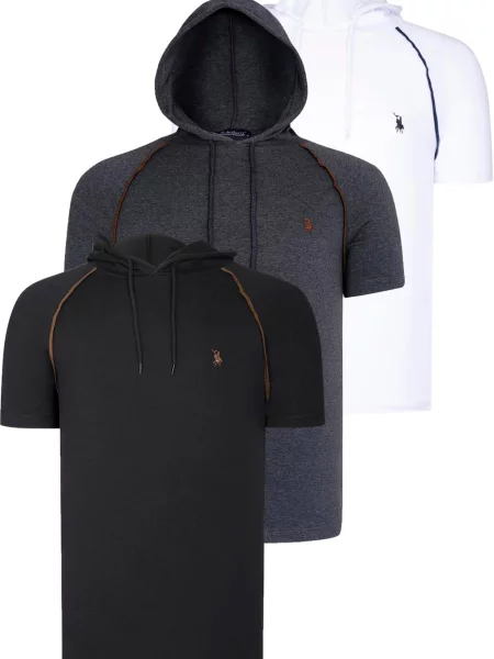 Tricou Dewberry cu glugă alb