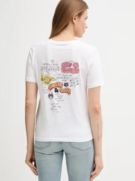Tričko Pepe Jeans bílá