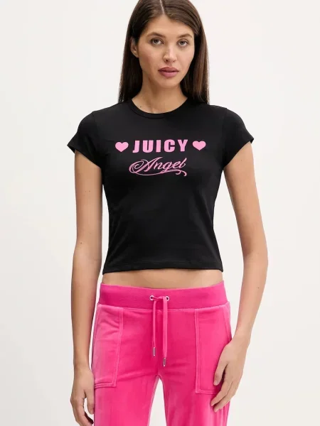 Juicy Couture Tricou roz negru