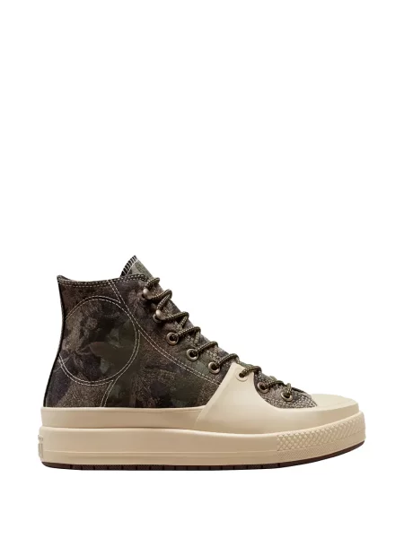 Sneakerși Converse One Star cu șireturi din dantelă maro