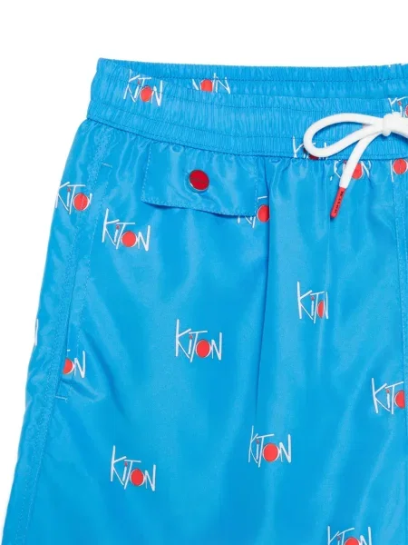 Slip de baie Kiton cu imagine albastru