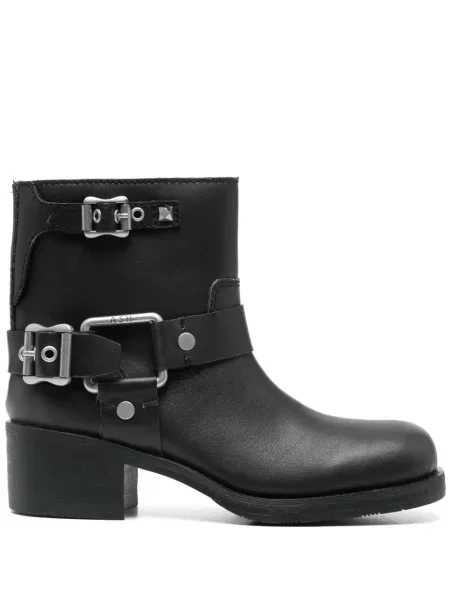 Botine Ash din piele negru