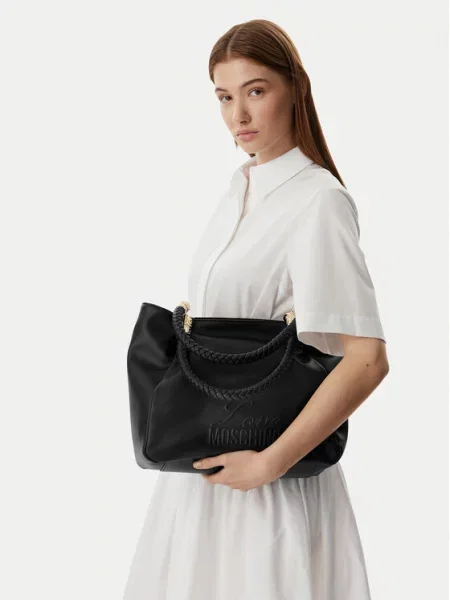 LOVE MOSCHINO Kabelka čierna