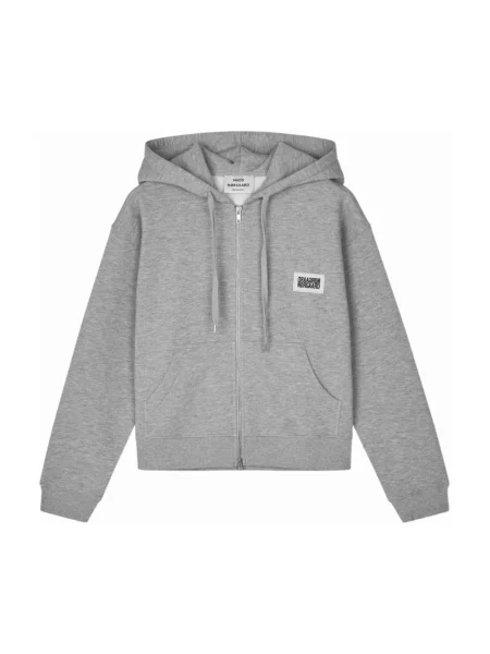 Bluza z kapturem Mads Norgaard z kapturem szara