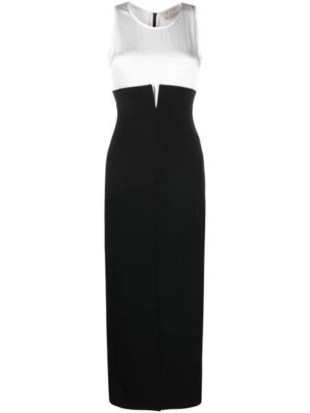 Rochie maxi V:pm Atelier din crep de costum negru