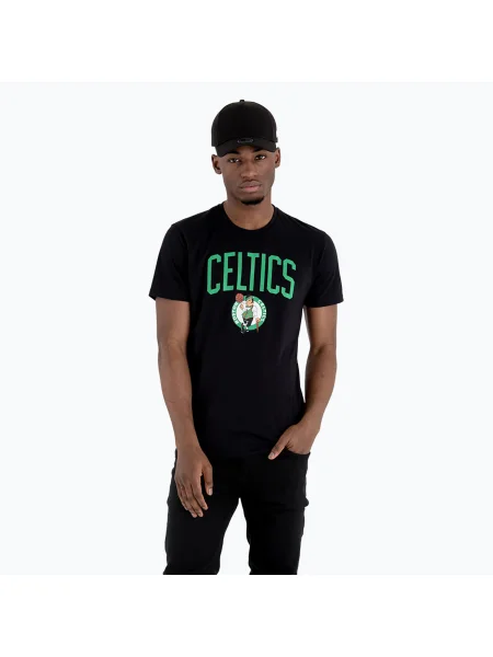 Tricou pentru bărbați New Era Celtics black negru