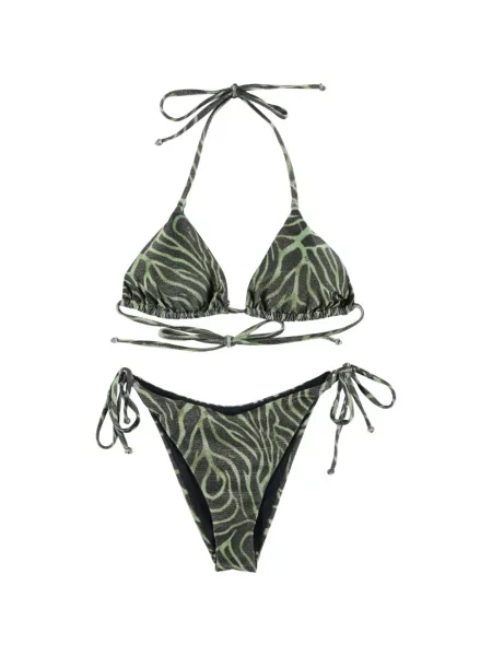 Bikini Matinèe cu imagine cu model zebră verde