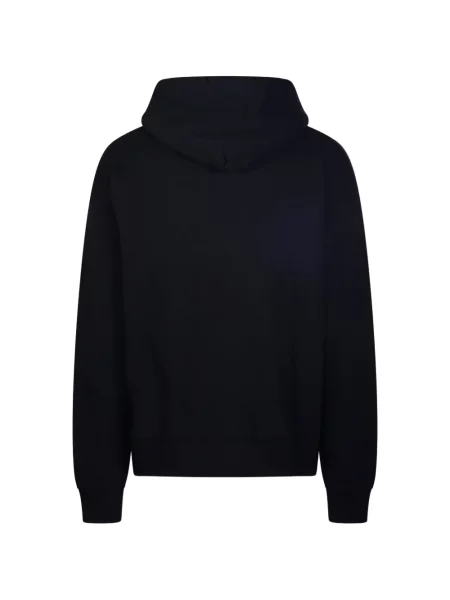 Hanorac cu glugă Off-white cu imagine alb