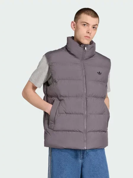 Утепленный жилет Adidas серый