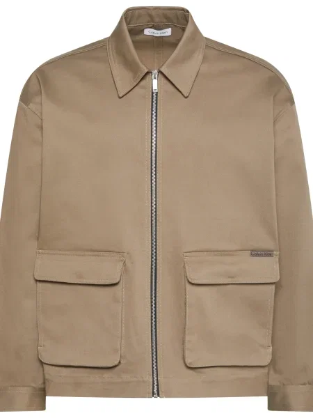 Calvin Klein Jeans Prehodna jakna temno siva