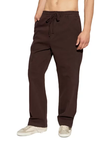 Pantaloni Carhartt Wip cu cordon maro