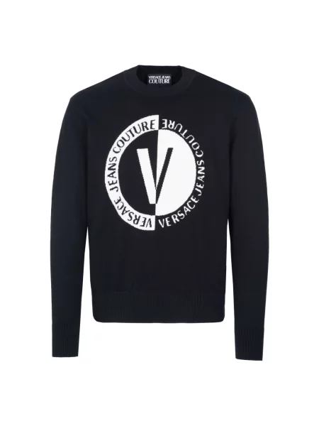 Sweter Versace Jeans Couture czarny