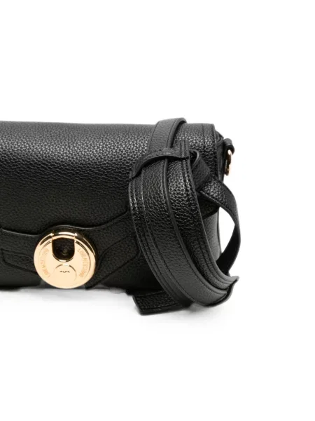 Clutch Love Moschino με αυτόγραφο μαύρο