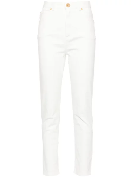 Blugi Balmain cu talie înaltă alb
