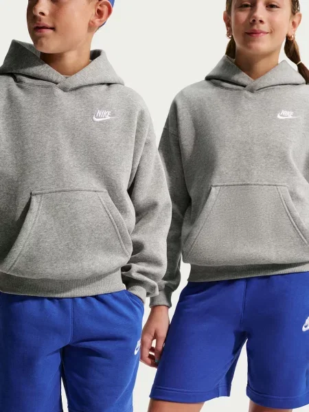 Nike кофта з капюшоном дитяча з бавовною Sportswear Club Fleece