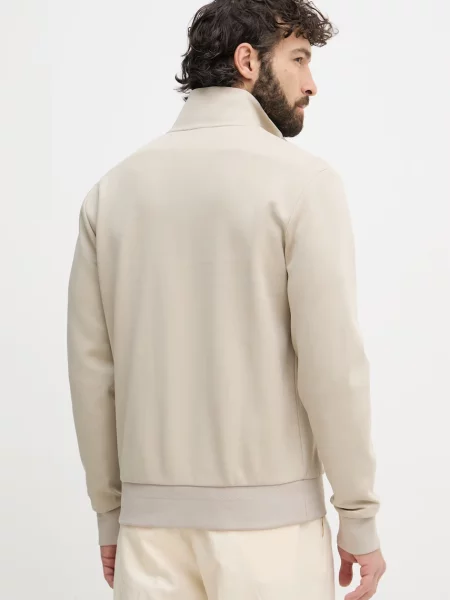 Bluza rozpinana o kroju regular fit z mieszanka bawełny model SHEPHERD Boss beżowa