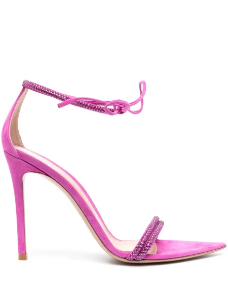 Sandale Gianvito Rossi de cristal roz