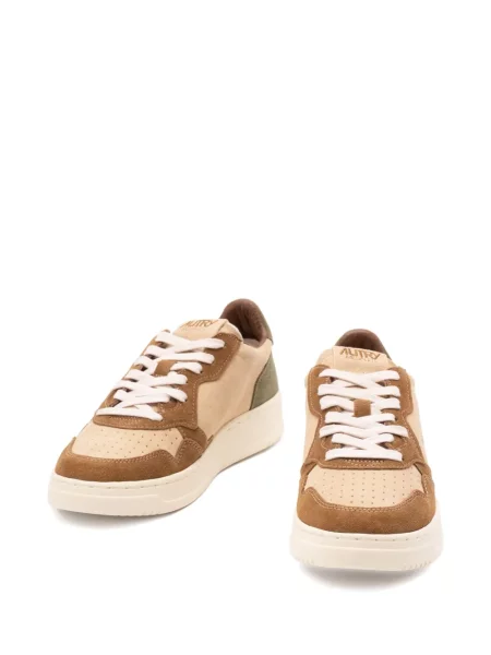 Sneakerși Autry cu șireturi din piele de căprioară