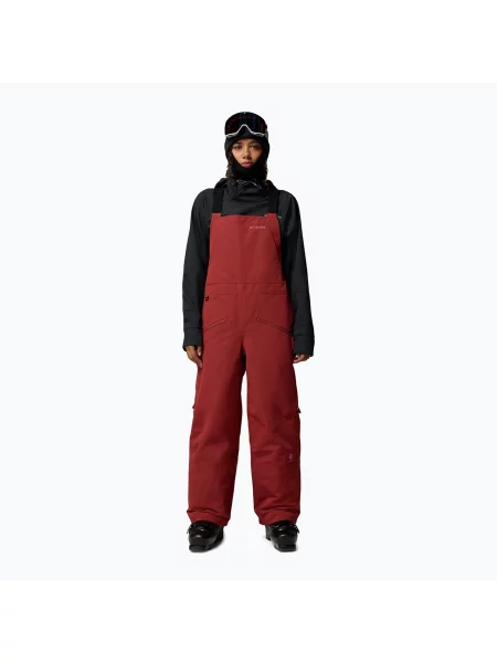 Pantaloni de schi pentru femei Columbia Coreshot Bib red oxide roșu