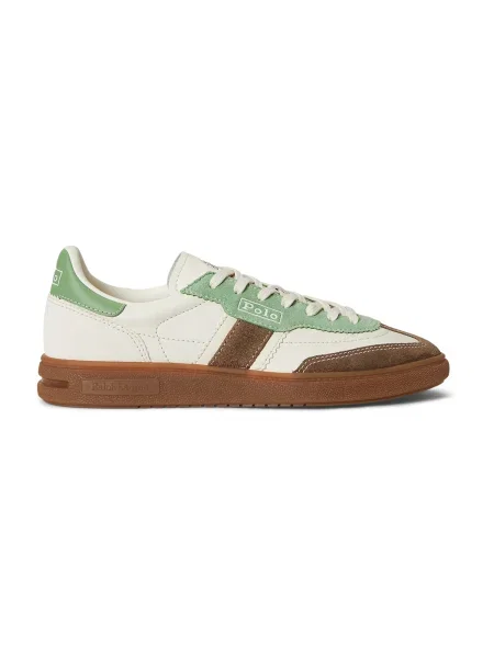 Sneakerși Polo Ralph Lauren din piele alb
