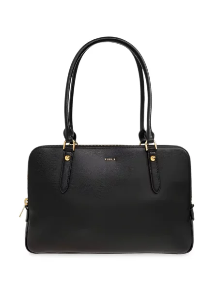 Geantă shopper Furla din piele negru